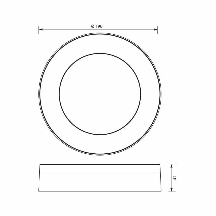 Φωτιστικό LED DOLCE/R Λευκό 15W 4000K IP65
