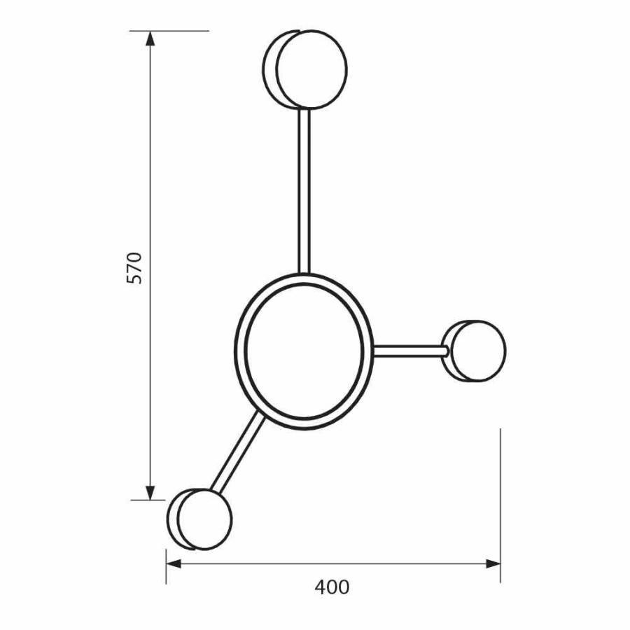 Φωτιστικό Gemini LED 19W CCT-Switch