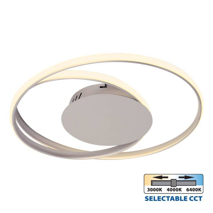 Φωτιστικό Οροφής Odeon LED 38W CCT-Switch Nickel