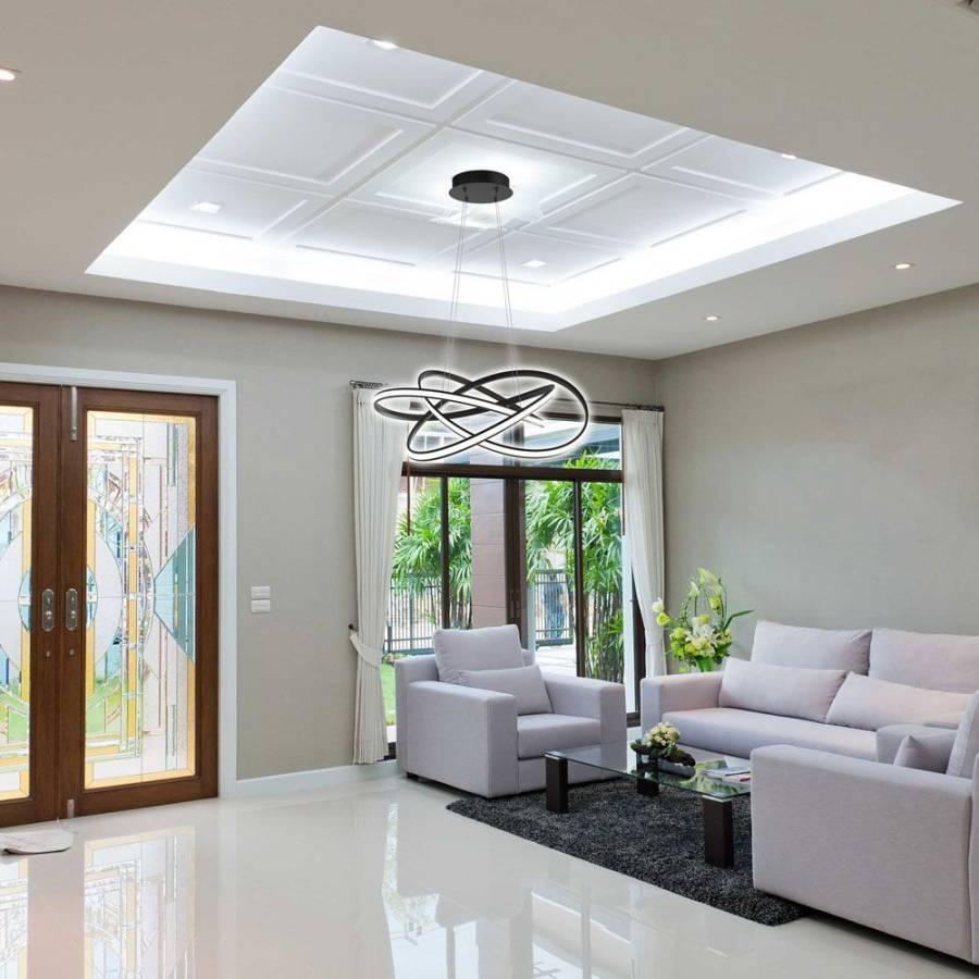 Φωτιστικό Κρεμαστό Marea LED 60W CCT-Switch Μαύρο