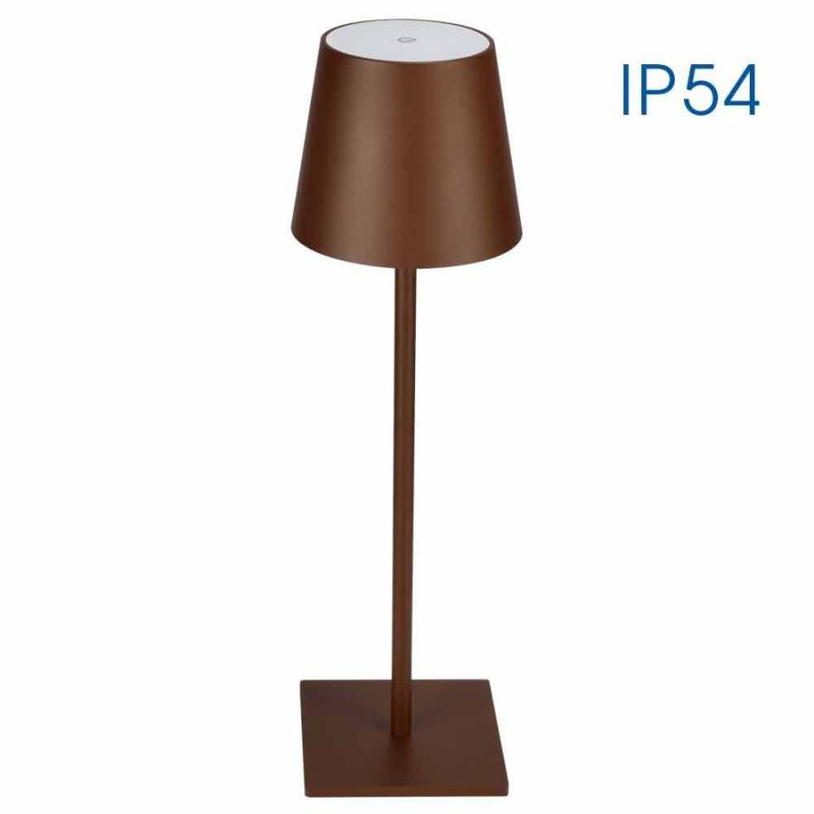 Πορτατίφ Επαναφορτιζόμενο Frida LED 3W 4000K IP54 Καφέ