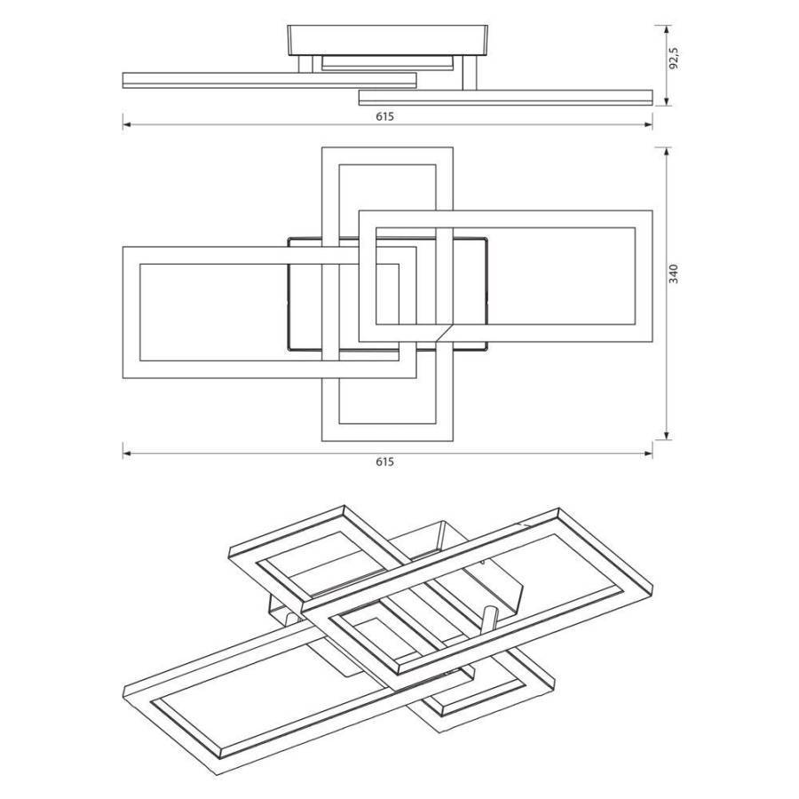 Φωτιστικό Οροφής SONOMA LED RC3 24W 4000K