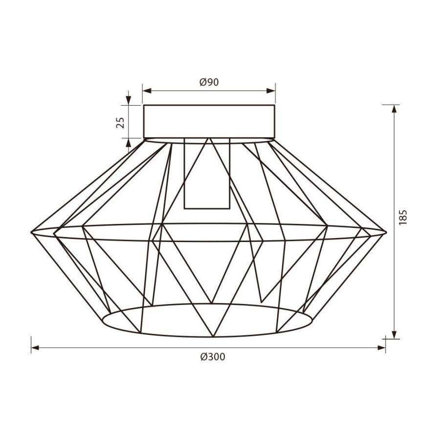 Φωτιστικό FRODO CL798 1xE27 BK Μαύρο