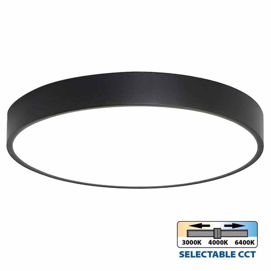 Φωτιστικό Οροφής Luka LED 45W CCT-Switch Μαύρο