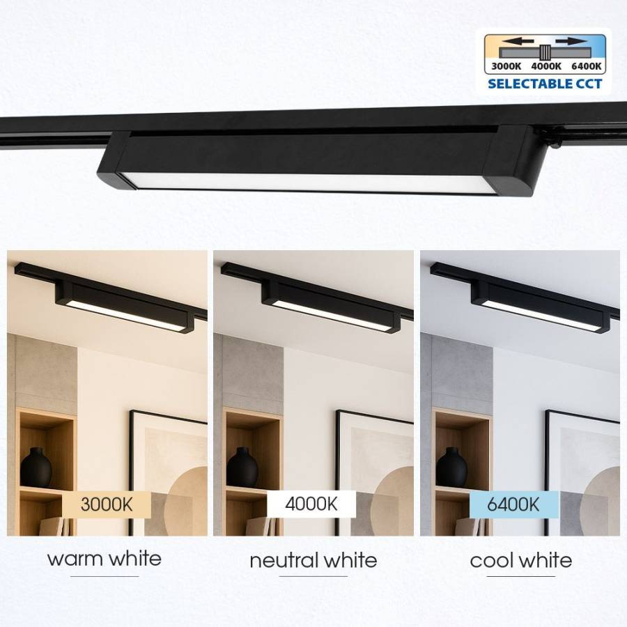 Φωτιστικό Ράγας DRAX LED 30W CCT Μαύρο