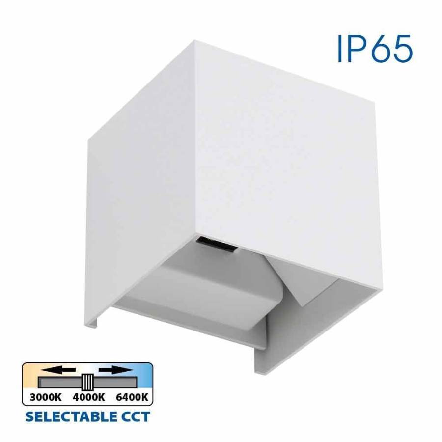 Φωτιστικό Stark LED 2x3W CCT-Switch Τετράγωνο Λευκό IP65