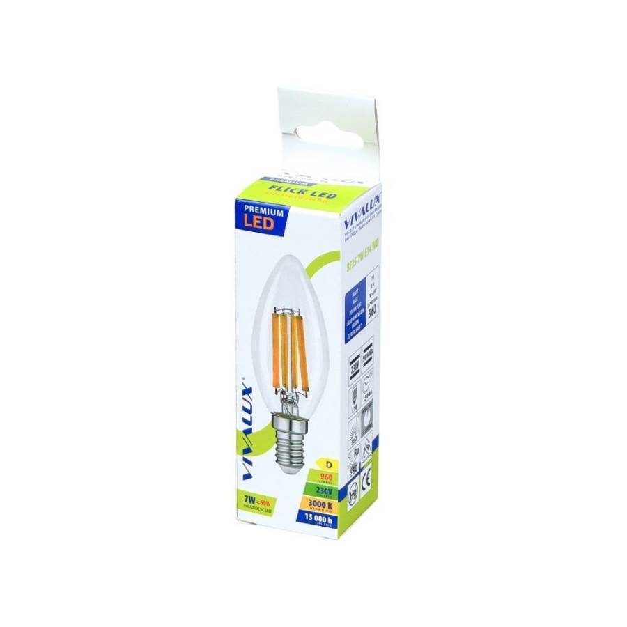 Κερί FILAMENT FLICK LED PREMIUM BF35 7W E14 3000K