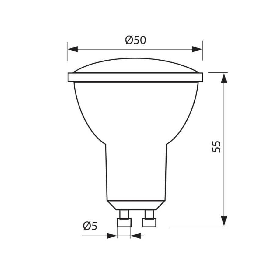 Λάμπα LED GU10 5W 4000K