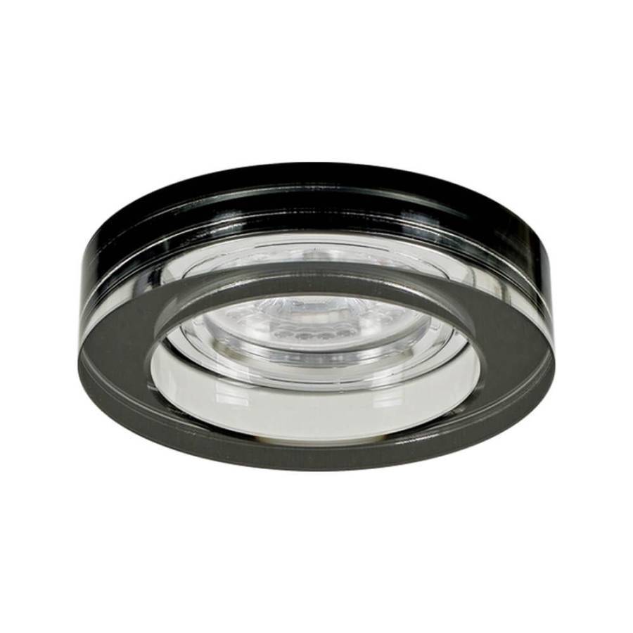 Σποτ Γυάλινο Κυκλικό Μαύρο SL420 BK CRYSTAL