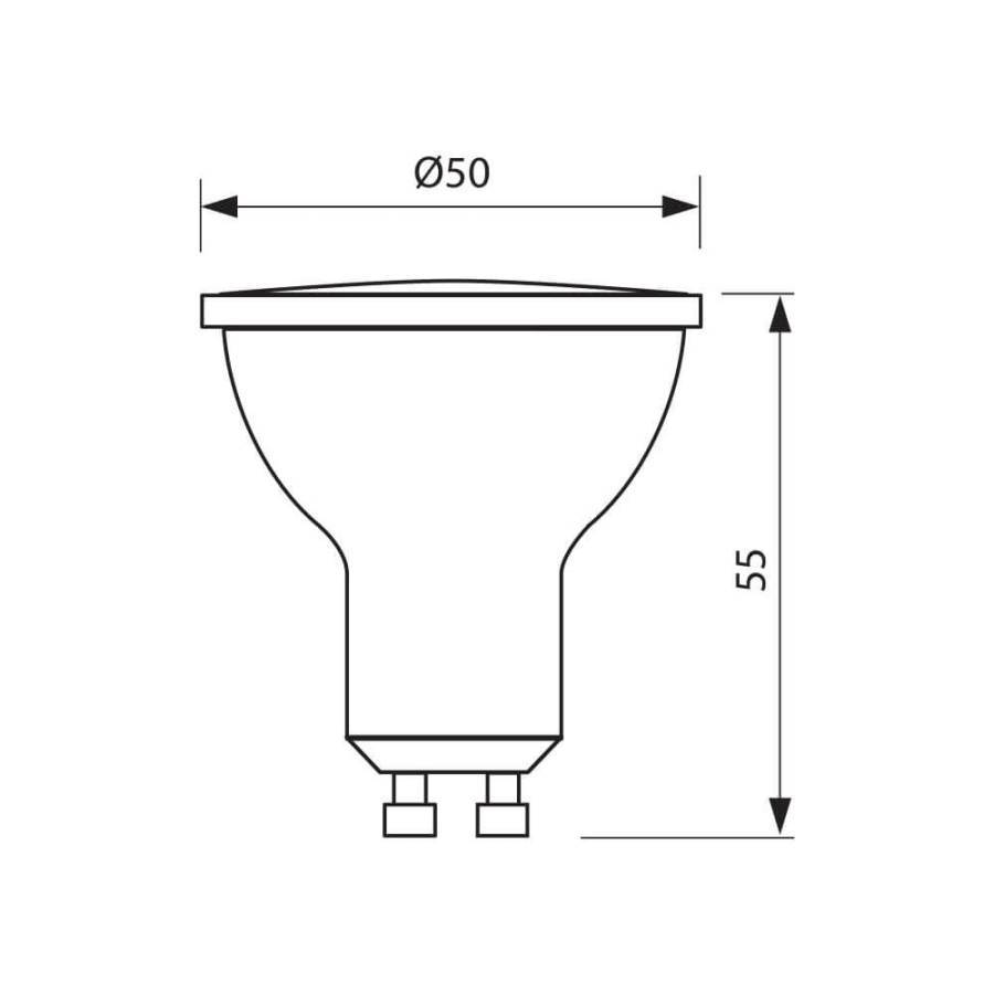 Λάμπα LED Σποτ GU10 3W 4000K 200Lm