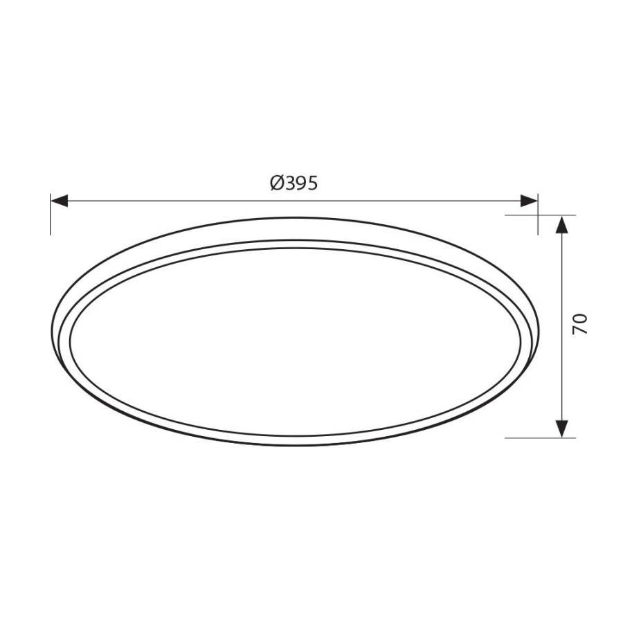 Τηλεχειριζόμενο Φωτιστικό Οροφής Hera LED 36W 3000-6400K