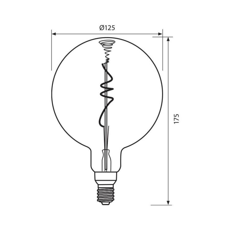 G125 Filament Flexible 5W E27 2200K Dimmable