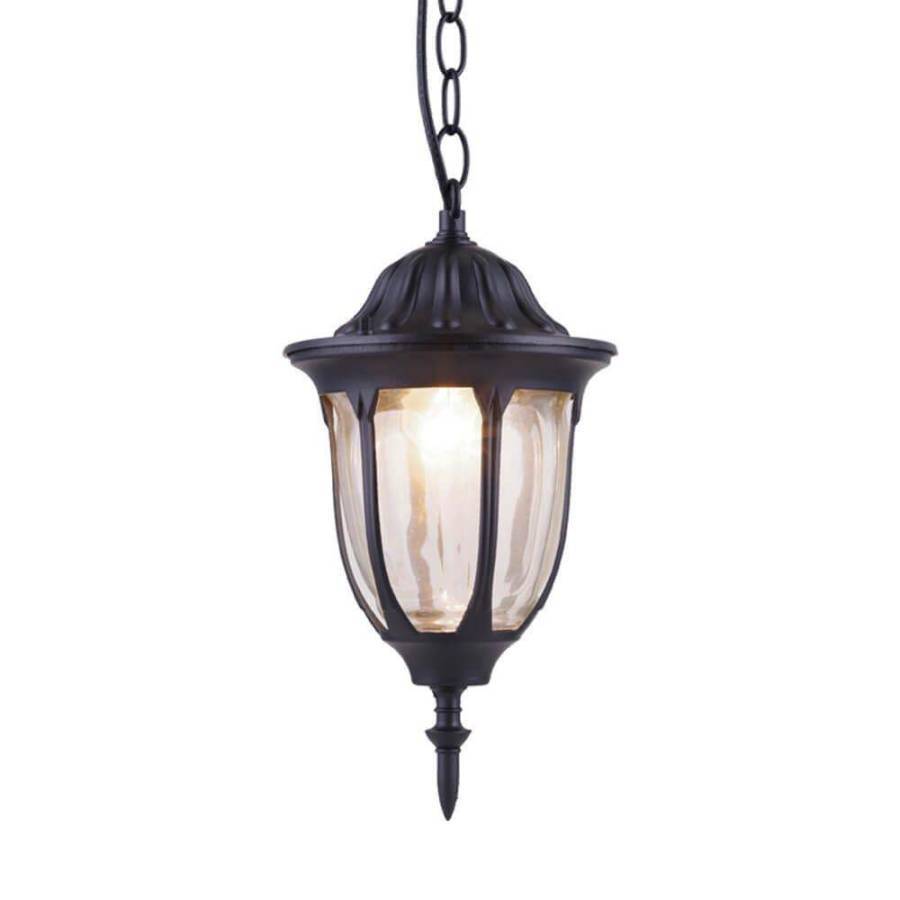 Φανάρι Κρεμαστό Ε27 Μαύρο-Ματτ IP44