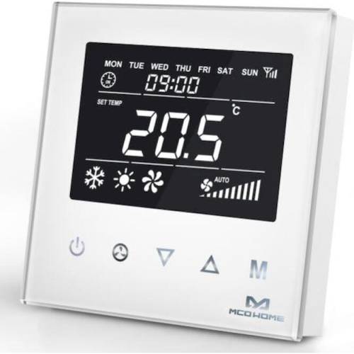MCOHome Θερμοστάτης Fan Coil (4-pipe) - Λευκός