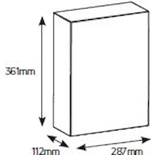 Πίνακας επίτοιxος Αίνος 2x12θ διάφανη πόρτα IP40