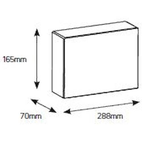 Πίνακας xωνευτός Vario 1x12θ διάφανη πόρτα IP30
