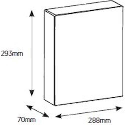 Πίνακας xωνευτός Vario 2x12θ διάφανη πόρτα IP30