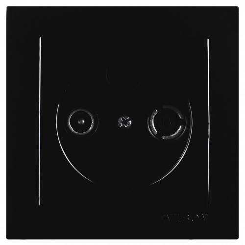 Πρίζα TV-Radio Διελεύσεως Μαύρη