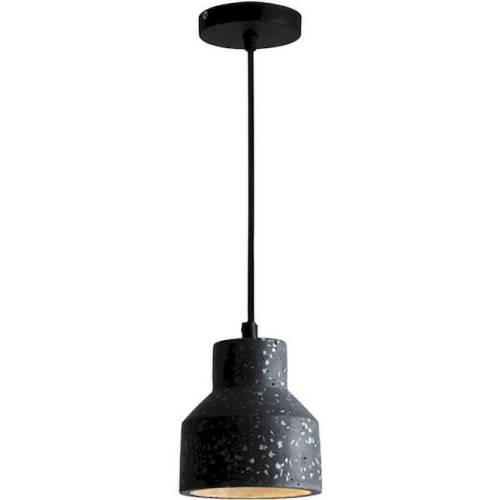 Φωτιστικό Cement E27 120x140 καλώδιο 2.5m μαύρο