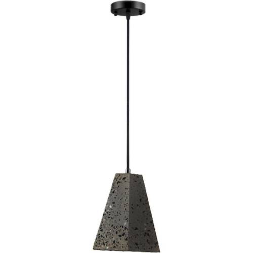 Φωτιστικό Cement E27 185x180 καλώδιο 2.5m γκρι