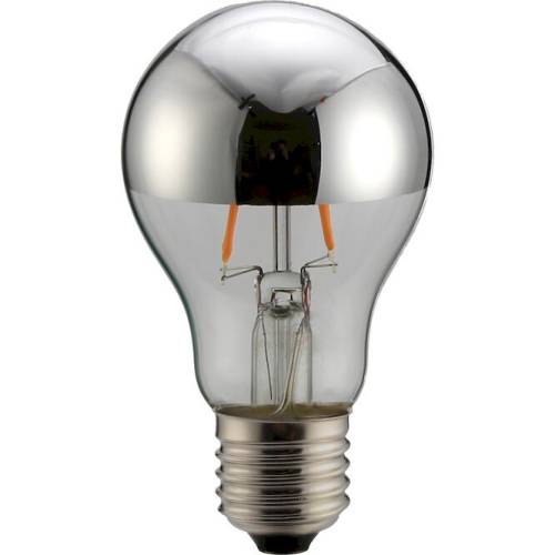 Κλασική Filament Αντεστραμμένου Kαθρέφτη Aσημί 6W E27 2700K 480Lm Dimmable
