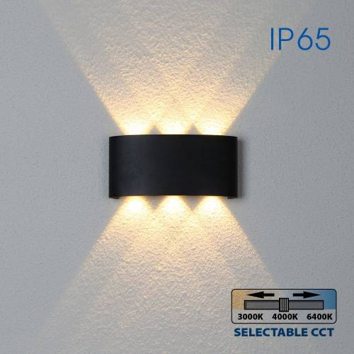 Φωτιστικό Aruba LED 6W CCT-Switch Μαύρο IP65