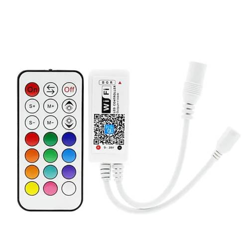 Controller RF/Wi-Fi 12A DC12-24V για Ταινίες RGB 21-Πλήκτρα