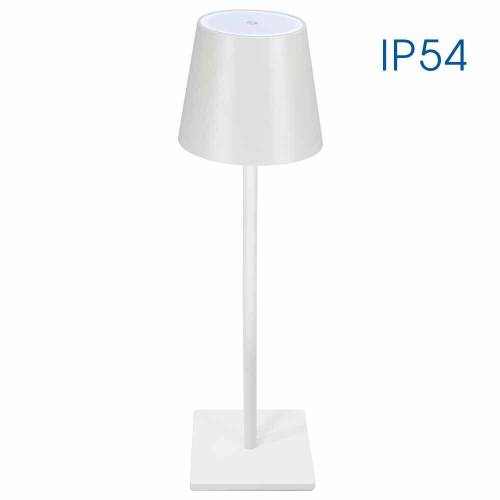 Πορτατίφ Επαναφορτιζόμενο Frida LED 3W 4000K IP54 Λευκό