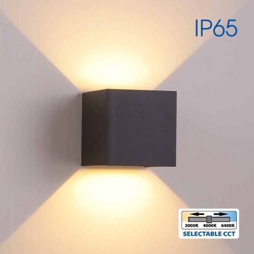 Φωτιστικό Stark LED 2x3W CCT-Switch Τετράγωνο Μαύρο IP65