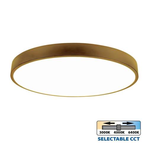 Φωτιστικό Οροφής Luka LED 35W CCT-Switch Χρυσό