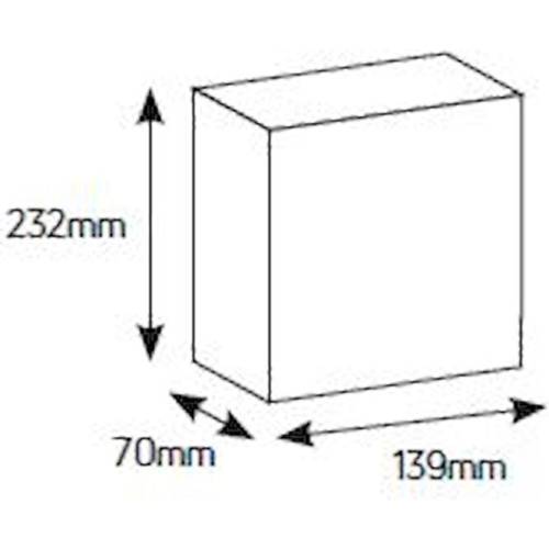 Πίνακας xωνευτός Άθως 1x4θ διάφανη πόρτα IP40