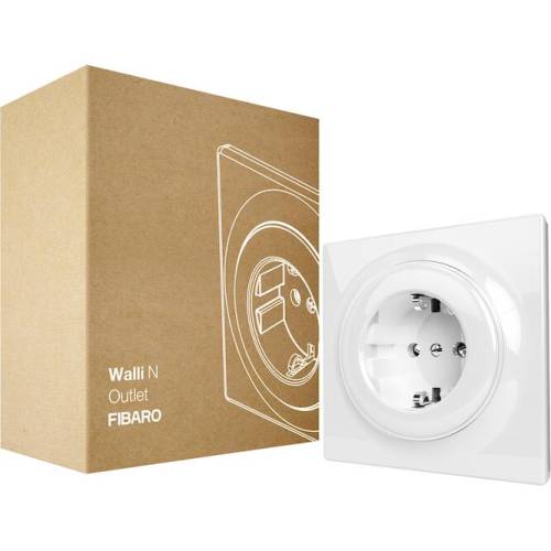 FIBARO Συμβατική πρίζα σούκο (Λευκό) - Σειρά Walli