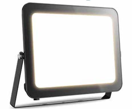 ΠΡΟΒΟΛΕΑΣ LED 200W ΜΑΥΡΟ 3000K/S.SLIM DOB