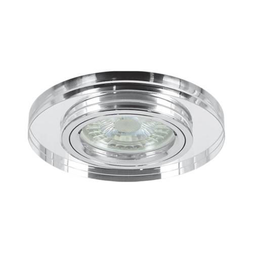 Σποτ Γυάλινο Κυκλικό Ασημί SL 400 SR GRACE