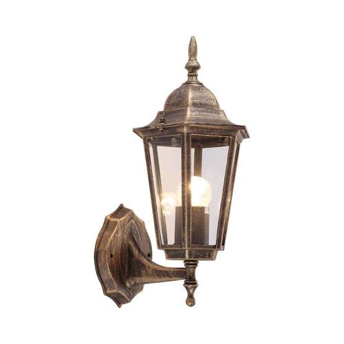 Φανάρι Επίτοιχο (Up) Ε27 Antique-Brass IP44