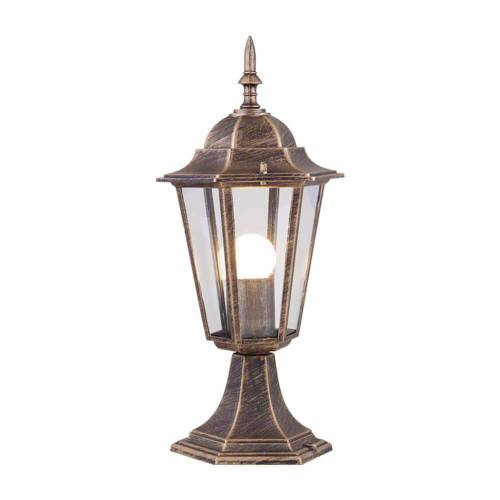 Φανάρι Δαπέδου Ε27 Antique-Brass IP44