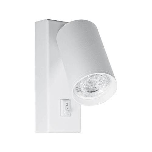Σποτ GU10 LUX SP706W Επίτοιχο Με Διακόπτη Λευκό
