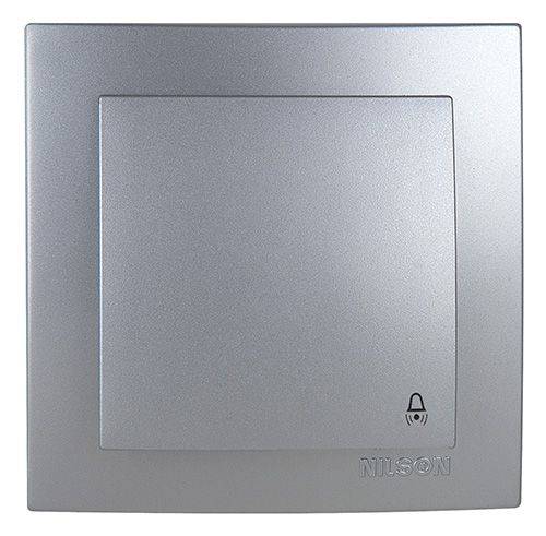 Μπουτόν Κουδουνιού 12V-220V Ασημί