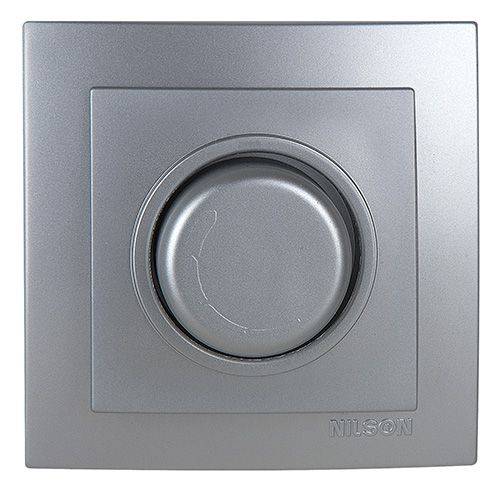 Dimmer 600W Ασημί