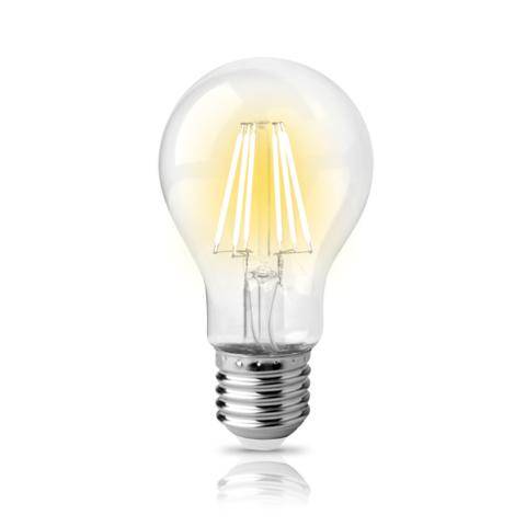 Λάμπα LED Filament E27 8W Κίτρινη