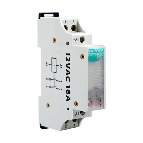 Ρελέ Καστάνιας 2P 16A 12V AC 2NO