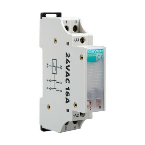 Ρελέ Καστάνιας 2P 16A 24V AC 2NO