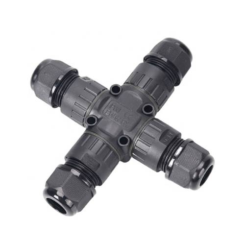 Σύνδεσμος Σταυρός με Βίδες 4-Επαφές 0,5-2,5mm² IP68