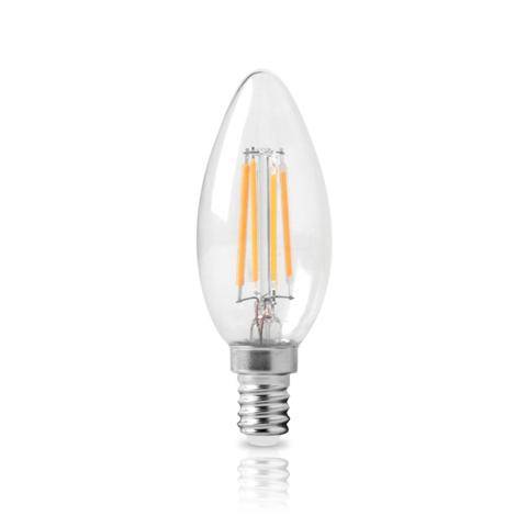 Κερί Filament Διάφανο 6W E14 4000K 520Lm
