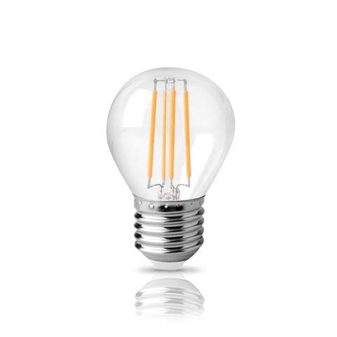 Σφαιρικό Filament Διάφανο 6W E27 4000K 520Lm