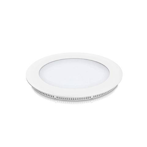 Φωτιστικό LED Panel Χωνευτό 12W 6500K 1020Lm Κυκλικό Ø17cm Λευκό