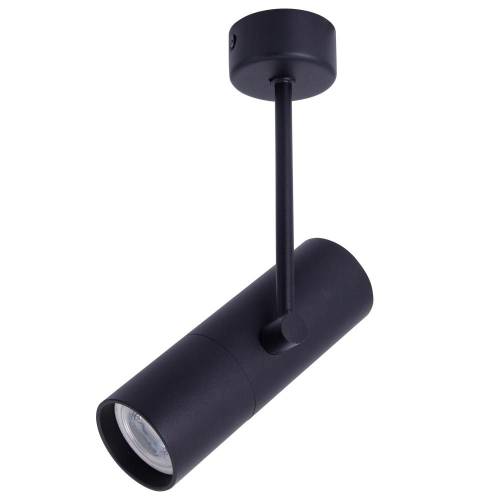 Φωτιστικό Σποτ Οροφής SP709BK LUX GU10 με Μαστό 15cm Μαύρο
