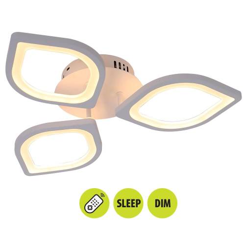 Τηλεχειριζόμενο Φωτιστικό Οροφής Viki LED 48W