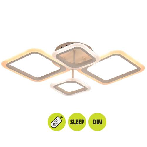 Τηλεχειριζόμενο Φωτιστικό Οροφής Ruby LED 55W