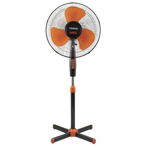 Ανεμιστήρας Ορθοστάτης 16" 40W Μαύρο-Πορτοκαλί Perfect FM-3255